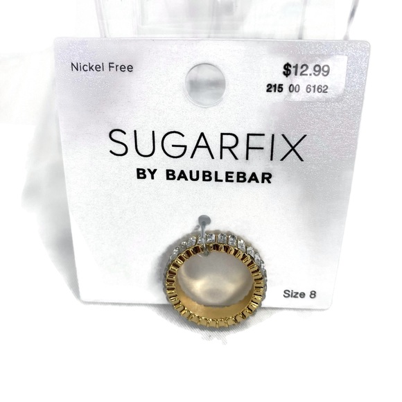 Sugarfix by Baublebar Diamond Gold Band ring New size 8 - Picture 4 of 6